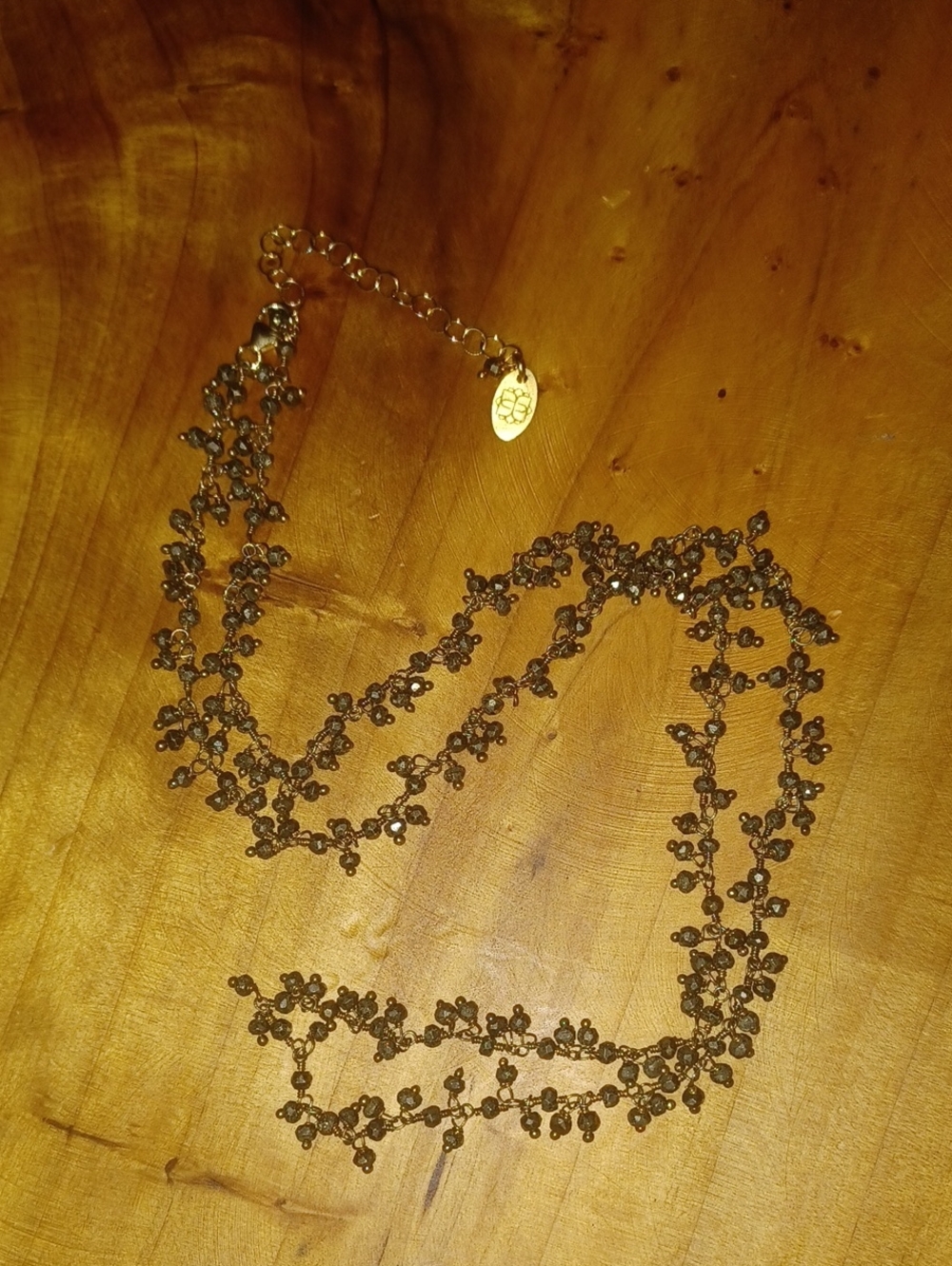 Anne Vaughan Designs Cluster Bead Necklace • 14/20 Gold Filled Handcrafted Boho